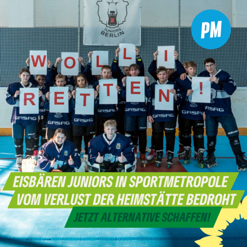 Mannschaft der Eisbären Juniors Skaterhockey